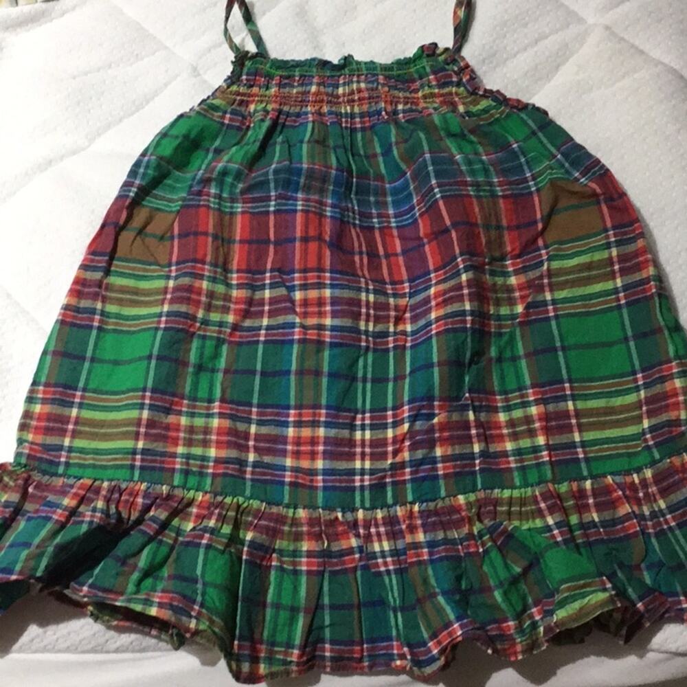 Ralph Lauren madras plaid tank dress 2T worn once